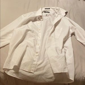 White long sleeve button up Pierre Cardin shirt